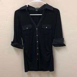 Dressy White House Black Market Button Down Blouse